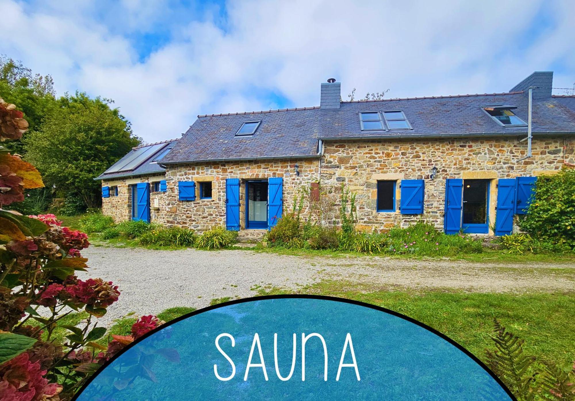 Ti Vaen I Maison Traditionnelle Bretonne & Sauna Lanvéoc Dış mekan fotoğraf