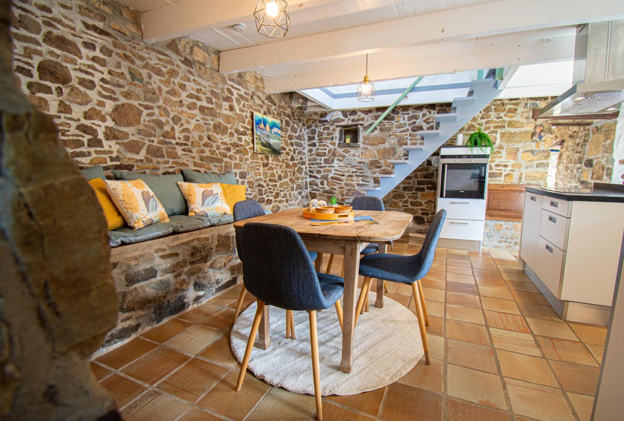 Ti Vaen I Maison Traditionnelle Bretonne & Sauna Lanvéoc Dış mekan fotoğraf
