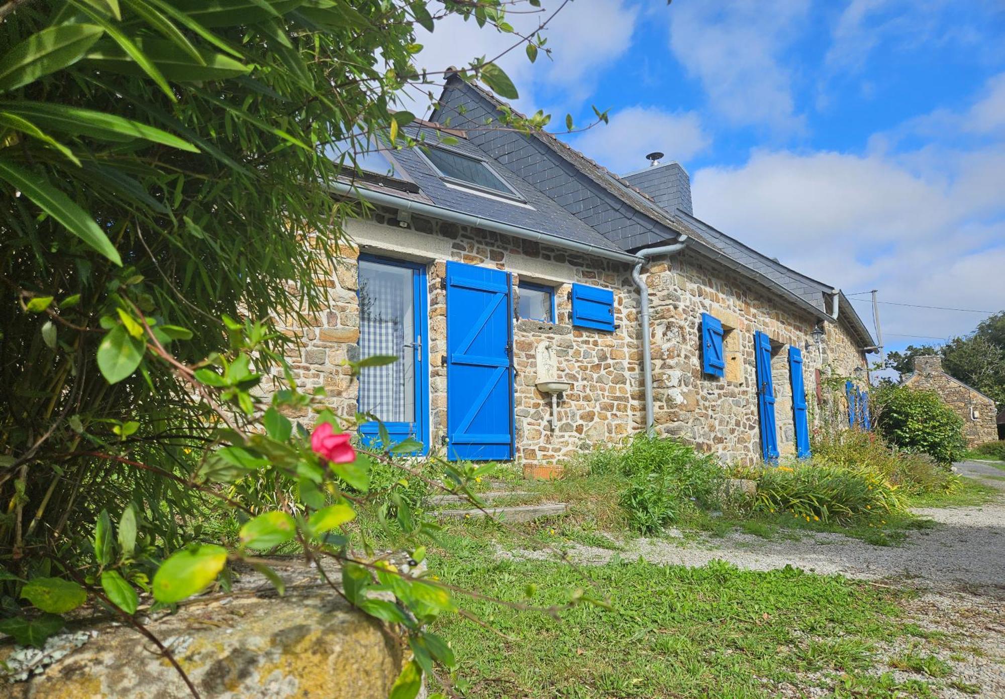 Ti Vaen I Maison Traditionnelle Bretonne & Sauna Lanvéoc Dış mekan fotoğraf